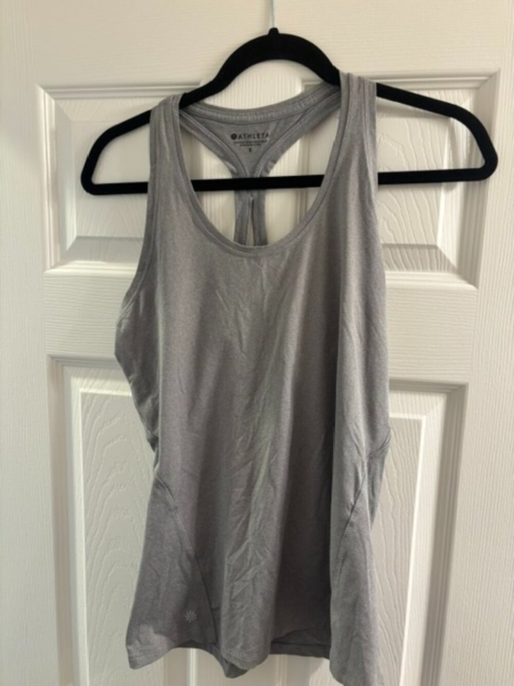 Athleta Gray Racerback Performance Tank Size Small